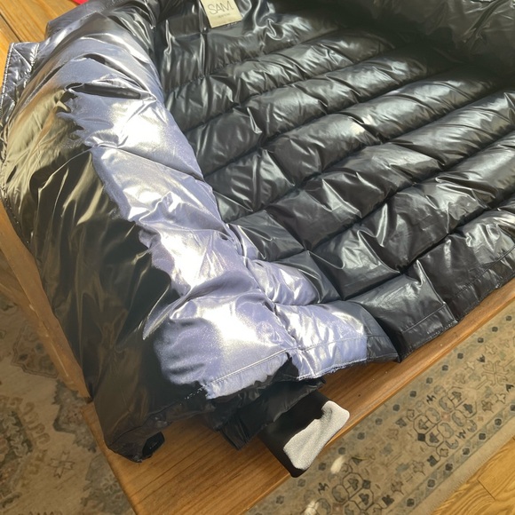 SAM TRAIL THICK DOWN LUXURY JACKET DARK MARINE PTP 26 MENS XXL RETAIL$550 EUC - Picture 9 of 12